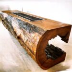 Τραπέζι Κορμός  Hollow Tall table  - Samanea Saman