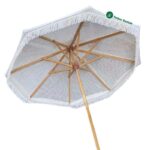 Ομπρέλα Μακραμέ χρώμα Λευκό - 1214120007