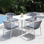 Τραπεζαρία Αλουμινένιο Σκελετό+ PE Rattan Weaving - 1411010196