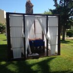 Γκαζέμπο με σκίαση πανί - Κουρτίνα περιμετρικά - 1211110006