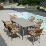 ΤΡΑΠΕΖΑΡΙΑ Aluminium &amp woven rope - 1411010280