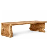 Τραπέζι Μασίφ TEAK (Live Edge)-410x100/115/145x8-1411010328